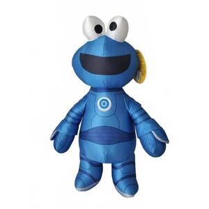 NEW Gund Sesame Street Mecha Builders Cookie Monster Plush 15" Blue NWT